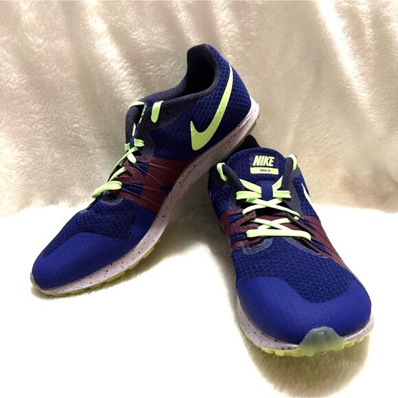Nike Racing XC Track & Field Spikes Running Shoes Purple/Blue 10.5M - Picture 2 of 7